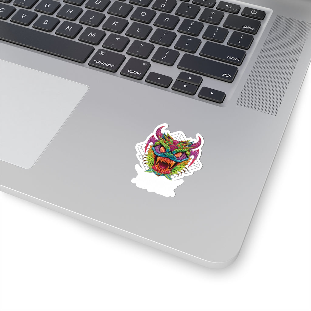 Diablico Sucio Sticker - Metal Font in White