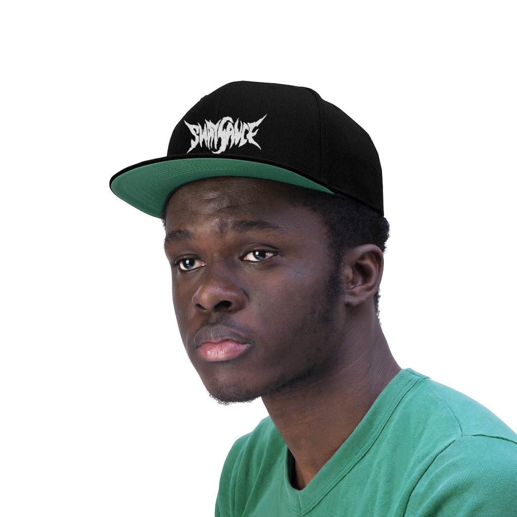 Sway Sauce Flat Bill Hat - White Logo
