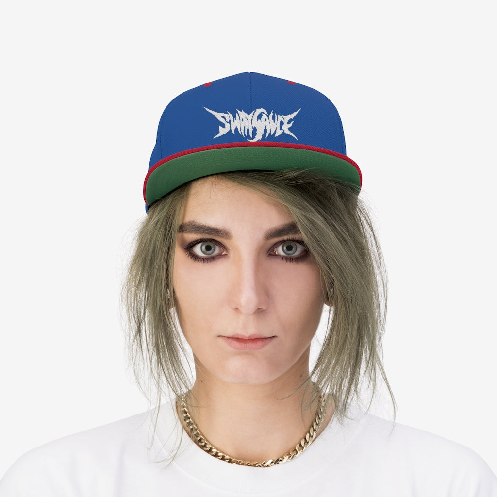 Sway Sauce Flat Bill Hat - White Logo