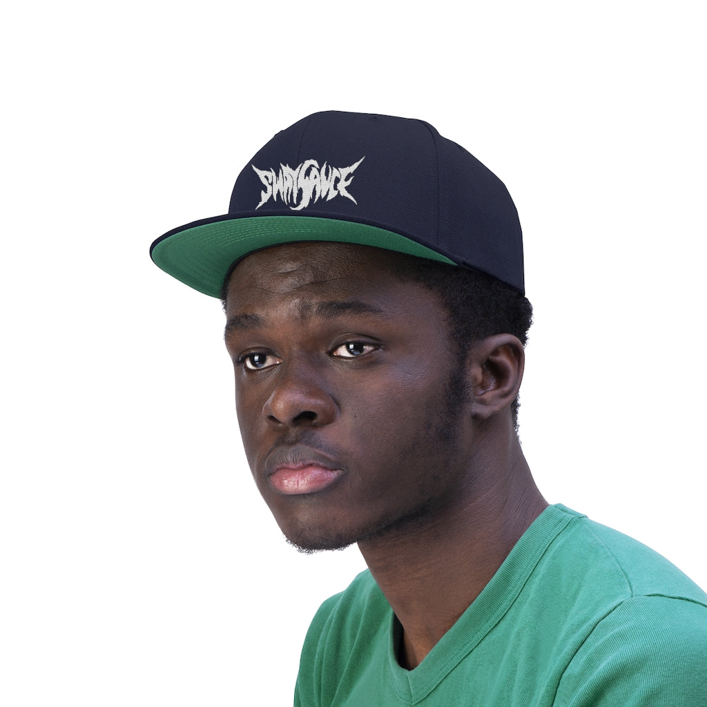 Sway Sauce Flat Bill Hat - White Logo