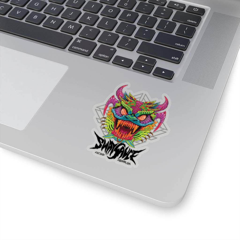 Diablico Sucio Sticker - Metal Font in Black