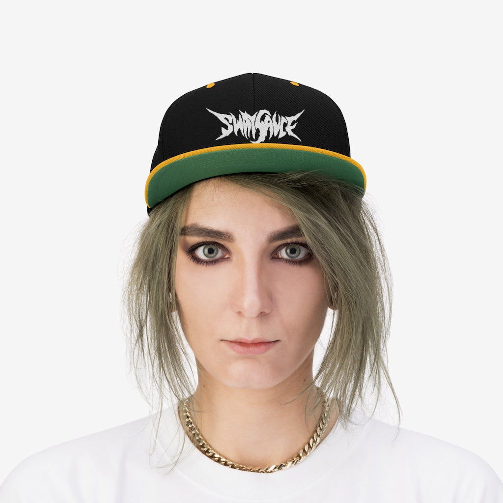 Sway Sauce Flat Bill Hat - White Logo