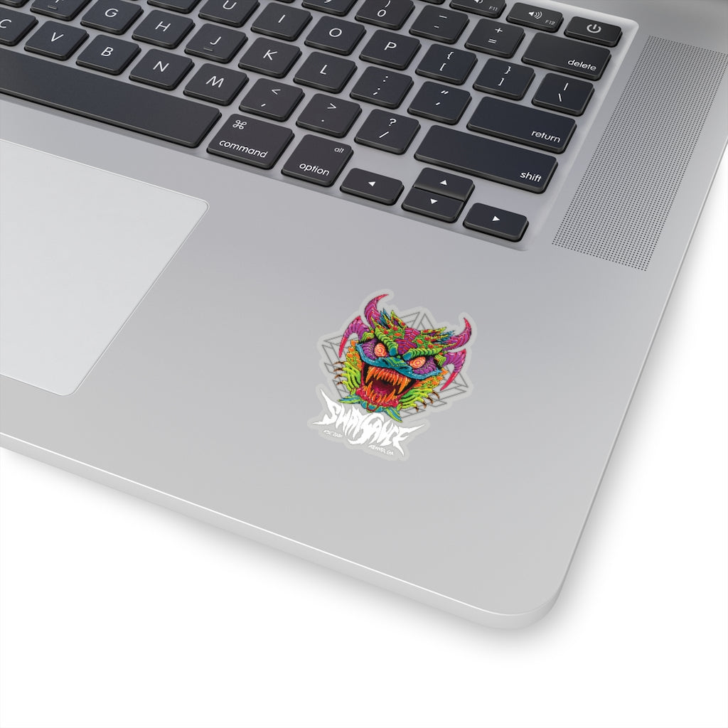 Diablico Sucio Sticker - Metal Font in White