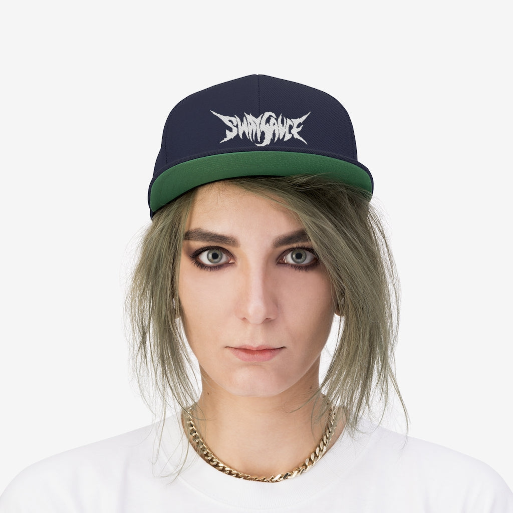 Sway Sauce Flat Bill Hat - White Logo
