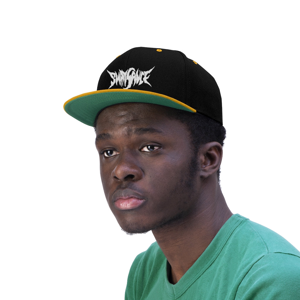 Sway Sauce Flat Bill Hat - White Logo