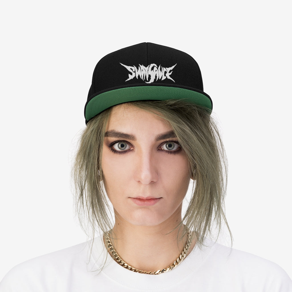 Sway Sauce Flat Bill Hat - White Logo