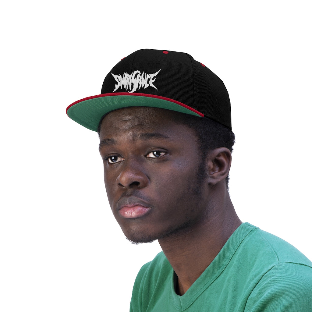 Sway Sauce Flat Bill Hat - White Logo