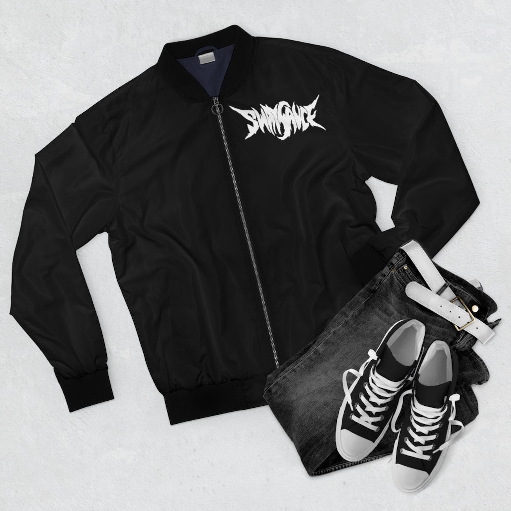 Men's Sway Sauce Black Double Sided Bomber Jacket
