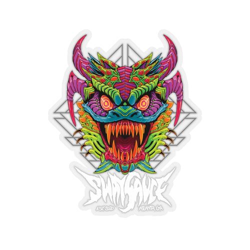 Diablico Sucio Sticker - Metal Font in White