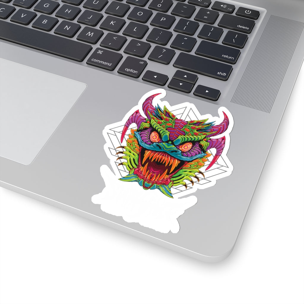 Diablico Sucio Sticker - Metal Font in White