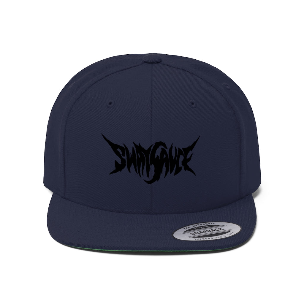 Sway Sauce Flat Bill Hat - Black Logo