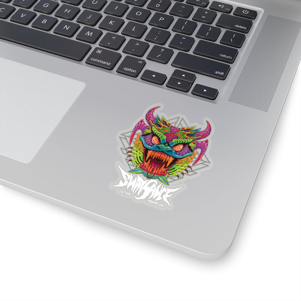 Diablico Sucio Sticker - Metal Font in White