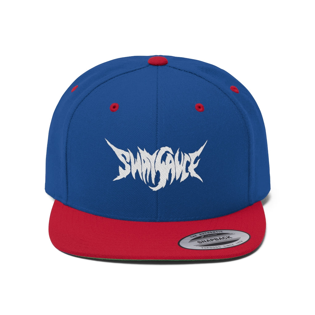 Sway Sauce Flat Bill Hat - White Logo