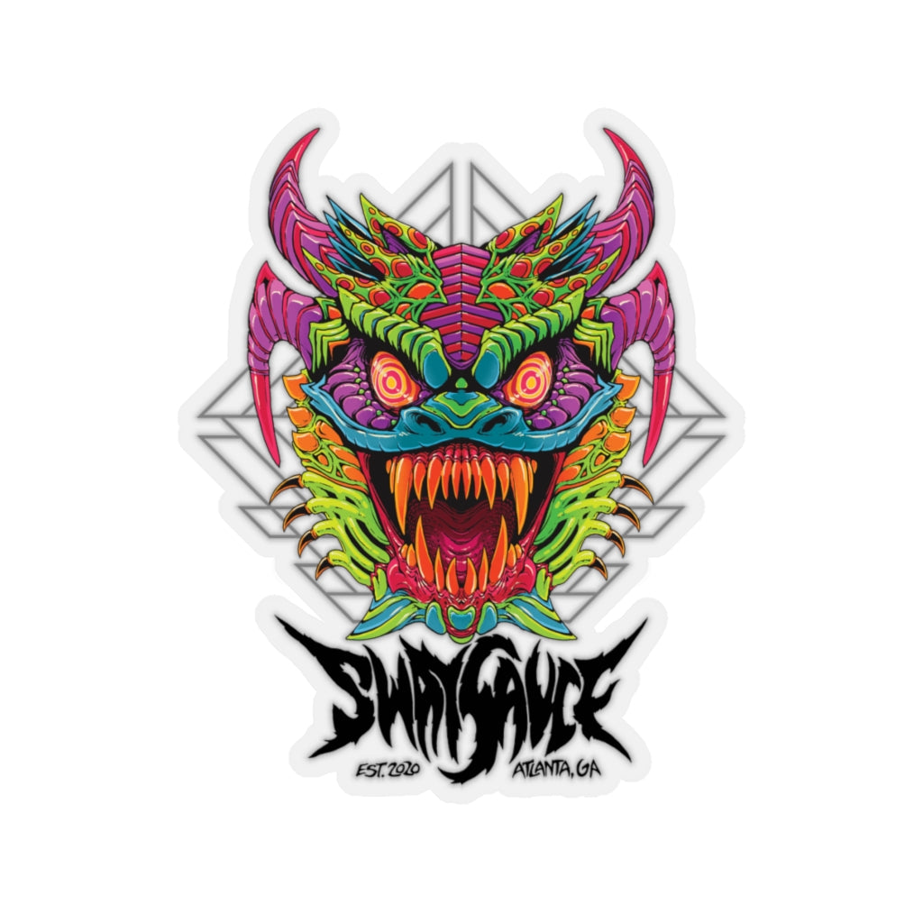 Diablico Sucio Sticker - Metal Font in Black