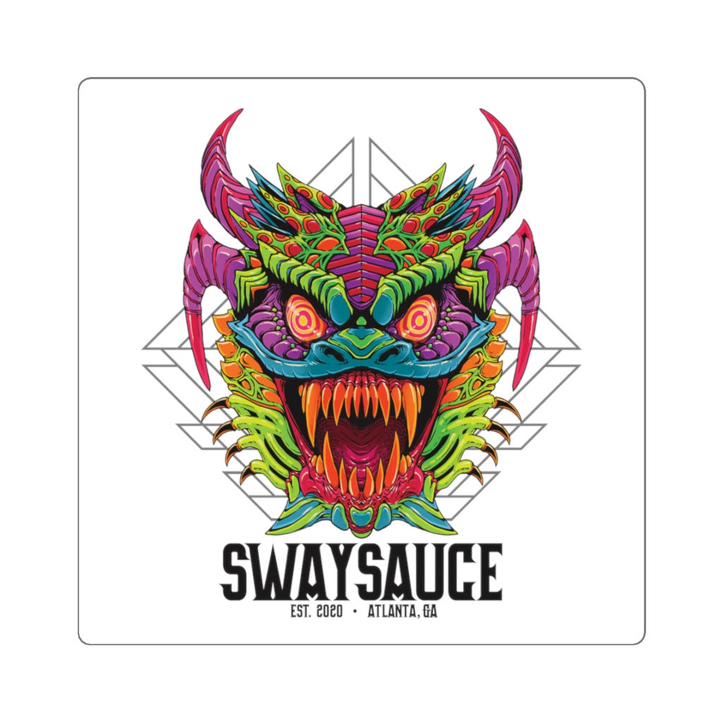 Diablico Sucio Square Sticker - Regular Font