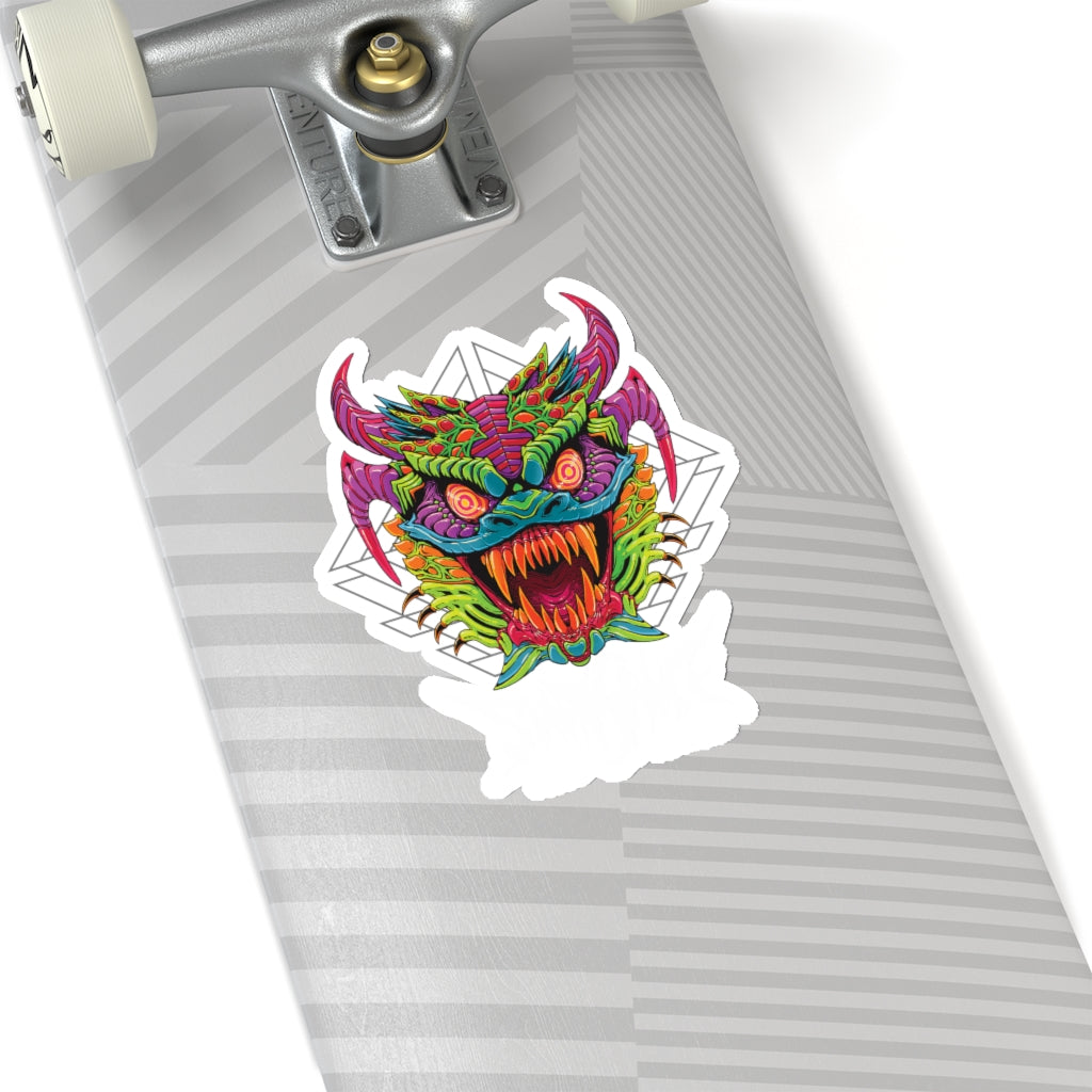 Diablico Sucio Sticker - Metal Font in White