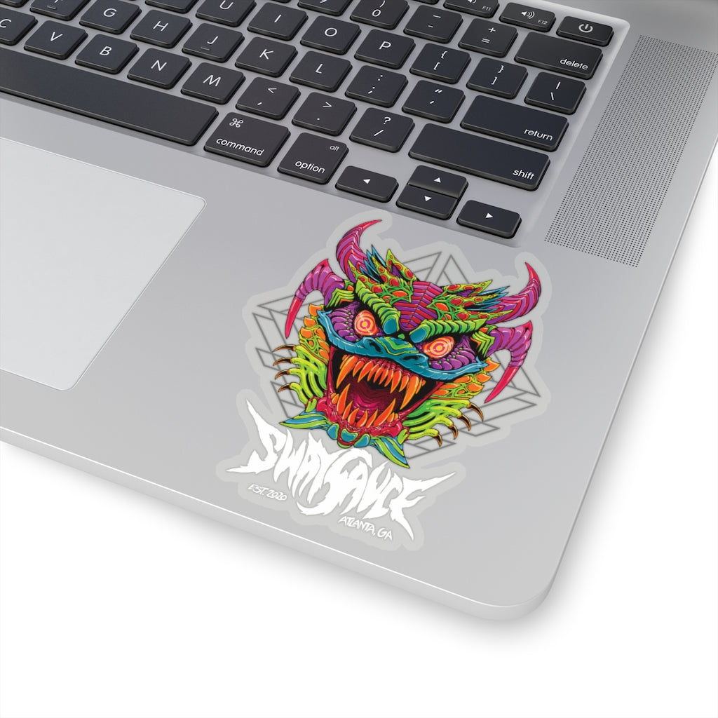 Diablico Sucio Sticker - Metal Font in White