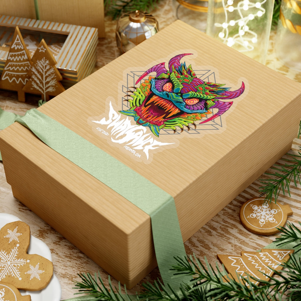 Diablico Sucio Sticker - Metal Font in White