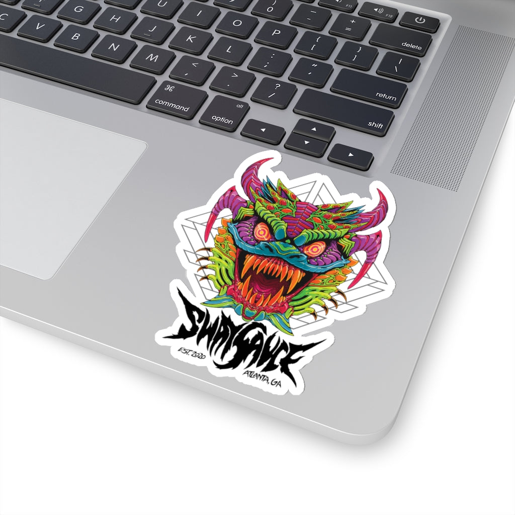 Diablico Sucio Sticker - Metal Font in Black