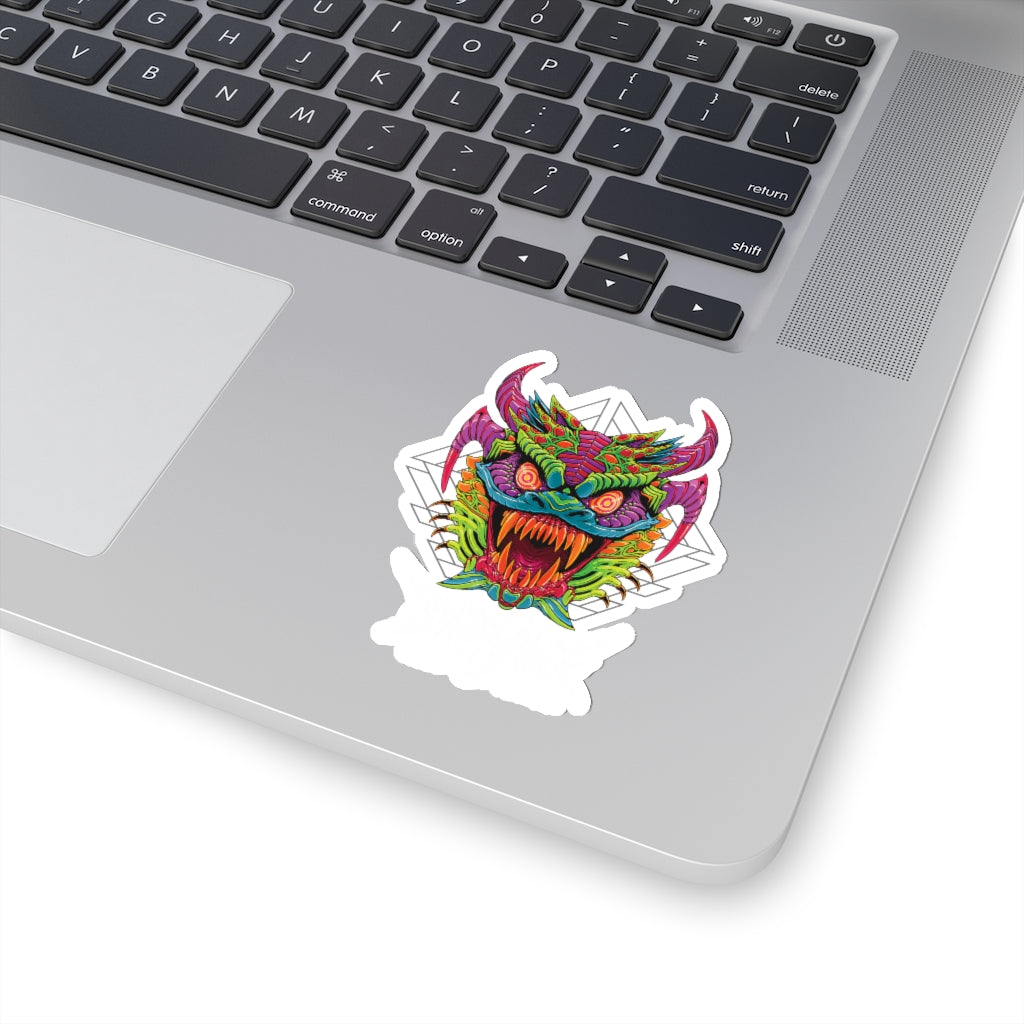 Diablico Sucio Sticker - Metal Font in White