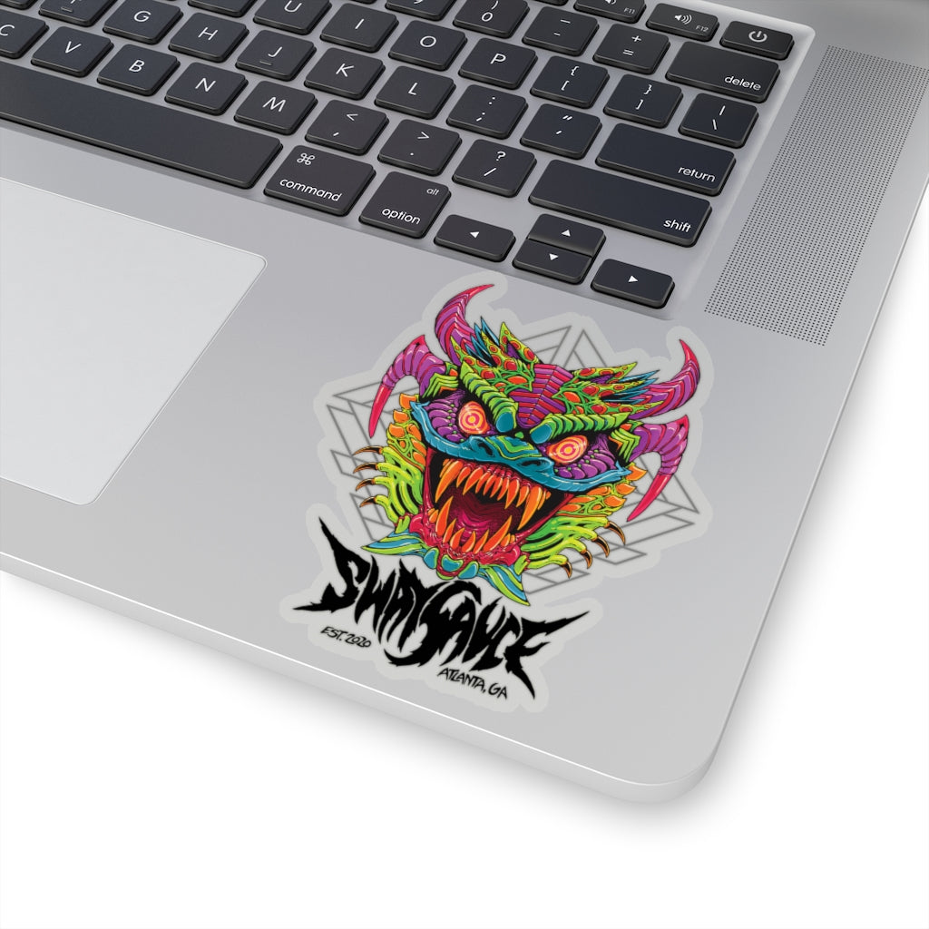 Diablico Sucio Sticker - Metal Font in Black