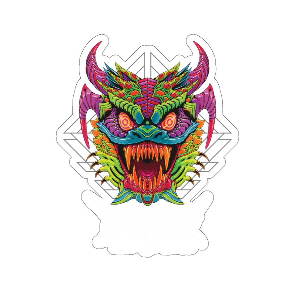 Diablico Sucio Sticker - Metal Font in White