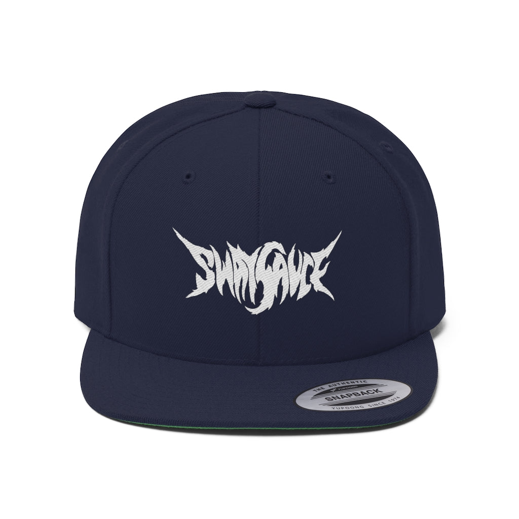 Sway Sauce Flat Bill Hat - White Logo
